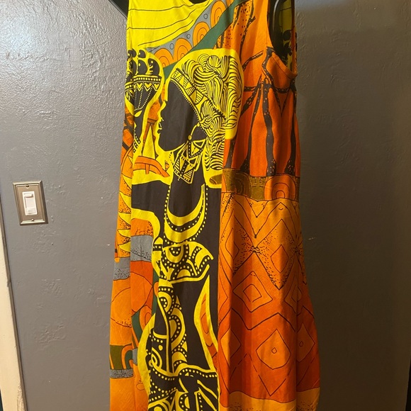 NF KAFTAN Boho African Woman Polyester Mumu Umbrella Tunic Dress - Picture 13 of 16
